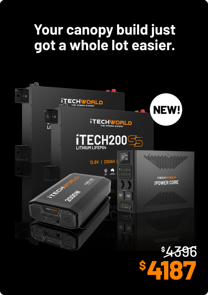 iTechworld | 2000W inverter + Mini Power Core + x2 200SS