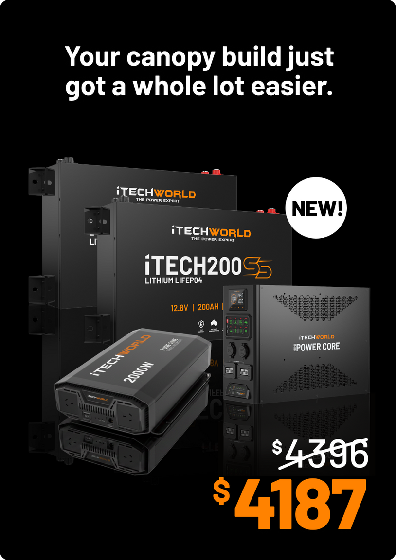 iTechworld | 2000W inverter + Mini Power Core + x2 200SS