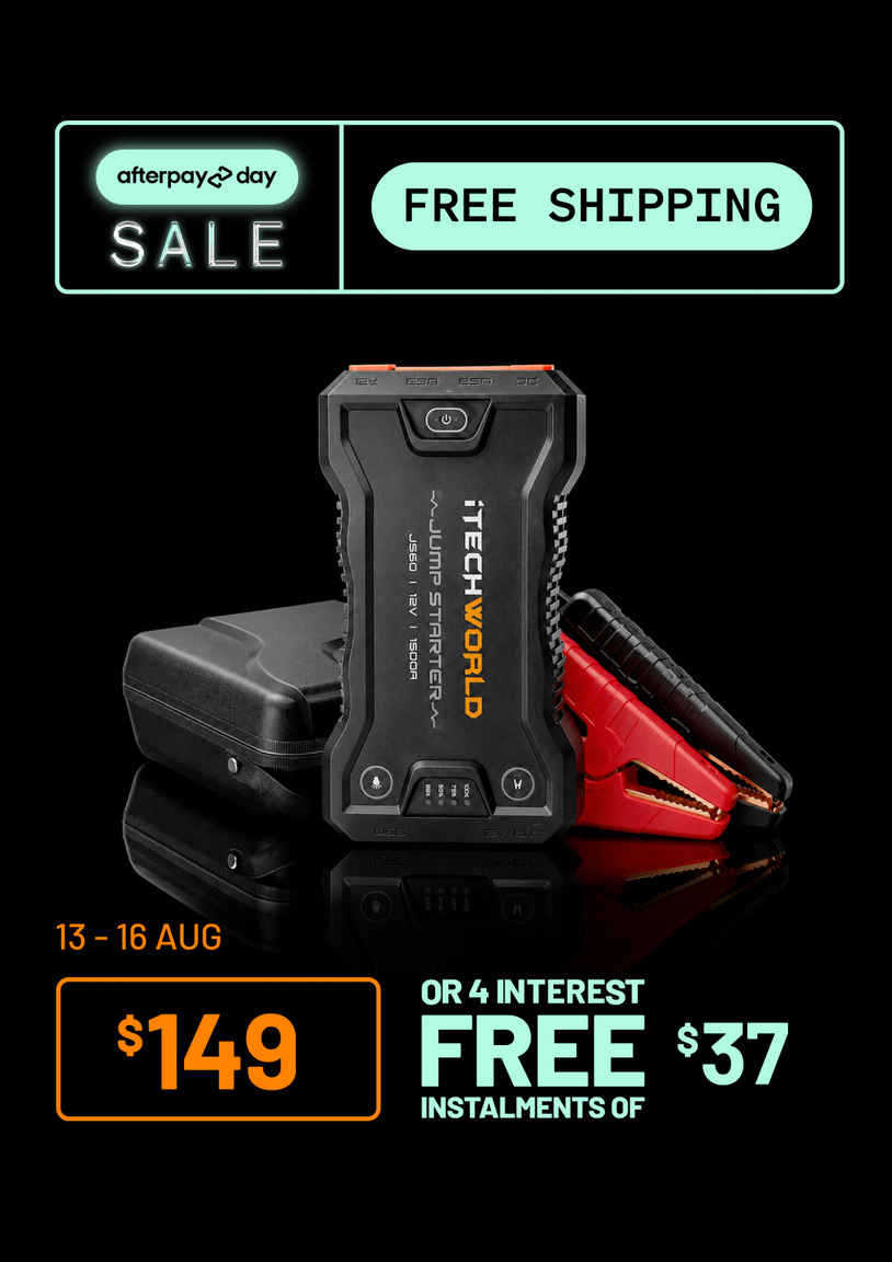 iTECH100SS | Super Slim Deep Cycle Lithium Battery | with Bluetooth LiFePO4 100Ah