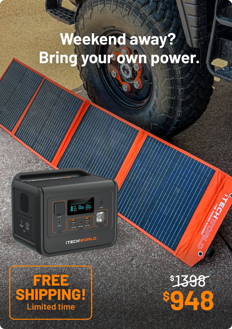 iTechworld | Control Hub Kit | with 40A DCDC Charger and Lithium Battery