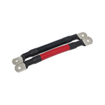 Two iTechworld 000AWG Battery Parallel Cables, one red and one black with metal terminals, are shown side by side on a white background.