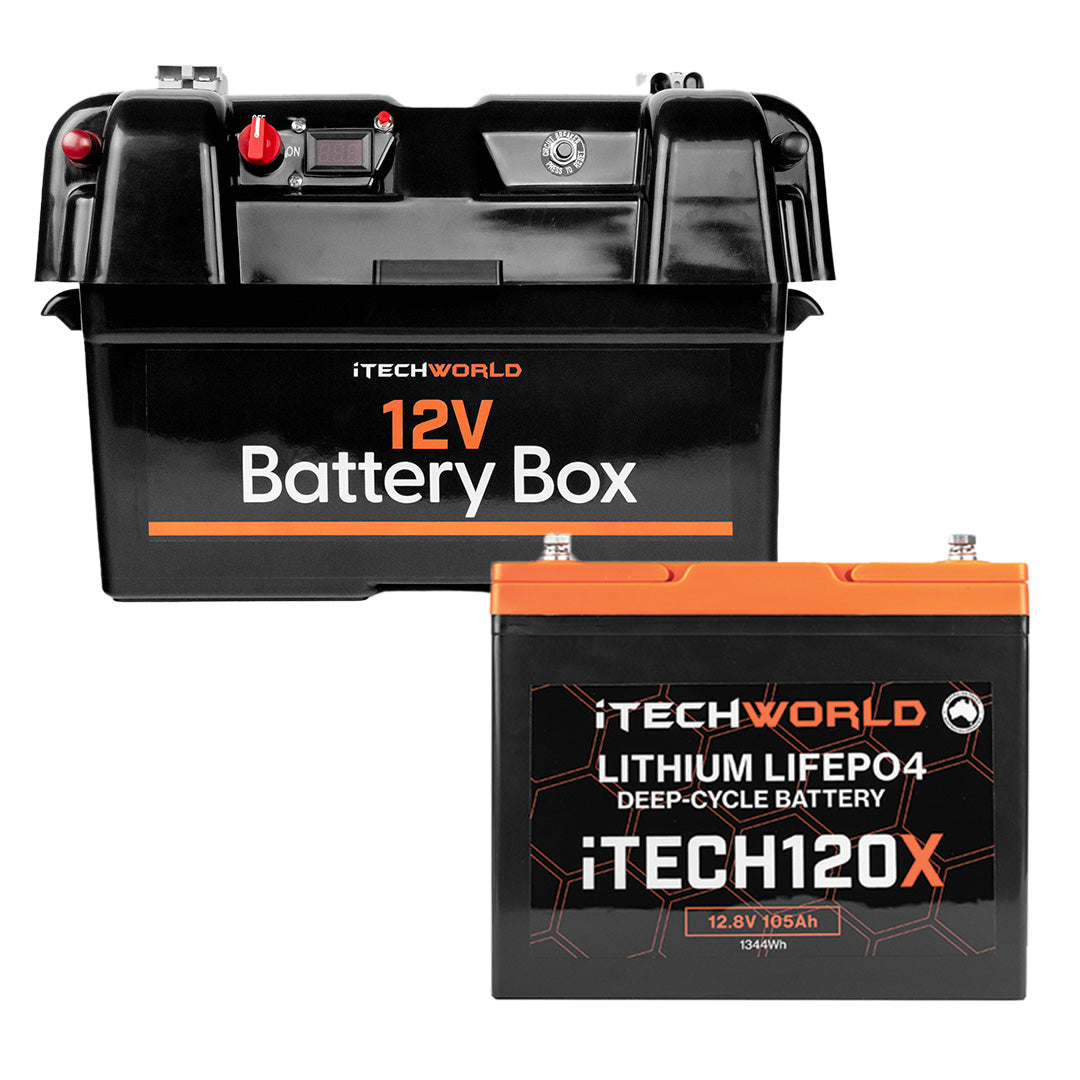 iTECH120X and Battery Box | Dual Battery System | 105Ah