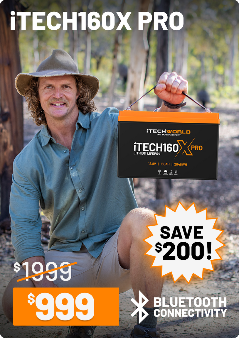 iTECH160X PRO | Deep Cycle Lithium Battery | with Bluetooth LiFePO4 160Ah