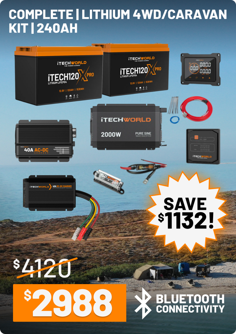 Complete | Lithium 4WD/Caravan Kit | 240Ah 