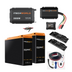 The iTechworld Complete Slimline 4WD Kit 200Ah includes two large lithium batteries, a 2000W inverter, DC-DC charger, wiring, circuit breaker, trays, and digital monitor—everything you need for your ultimate 4WD power system.