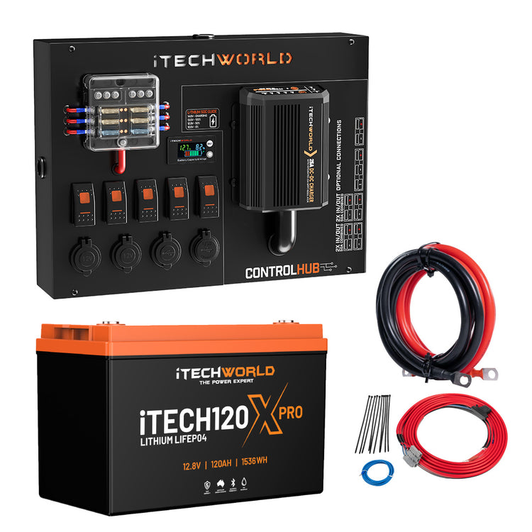iTechworld Control Hub Kit with 25A DCDC Charger and iTECH120X PRO