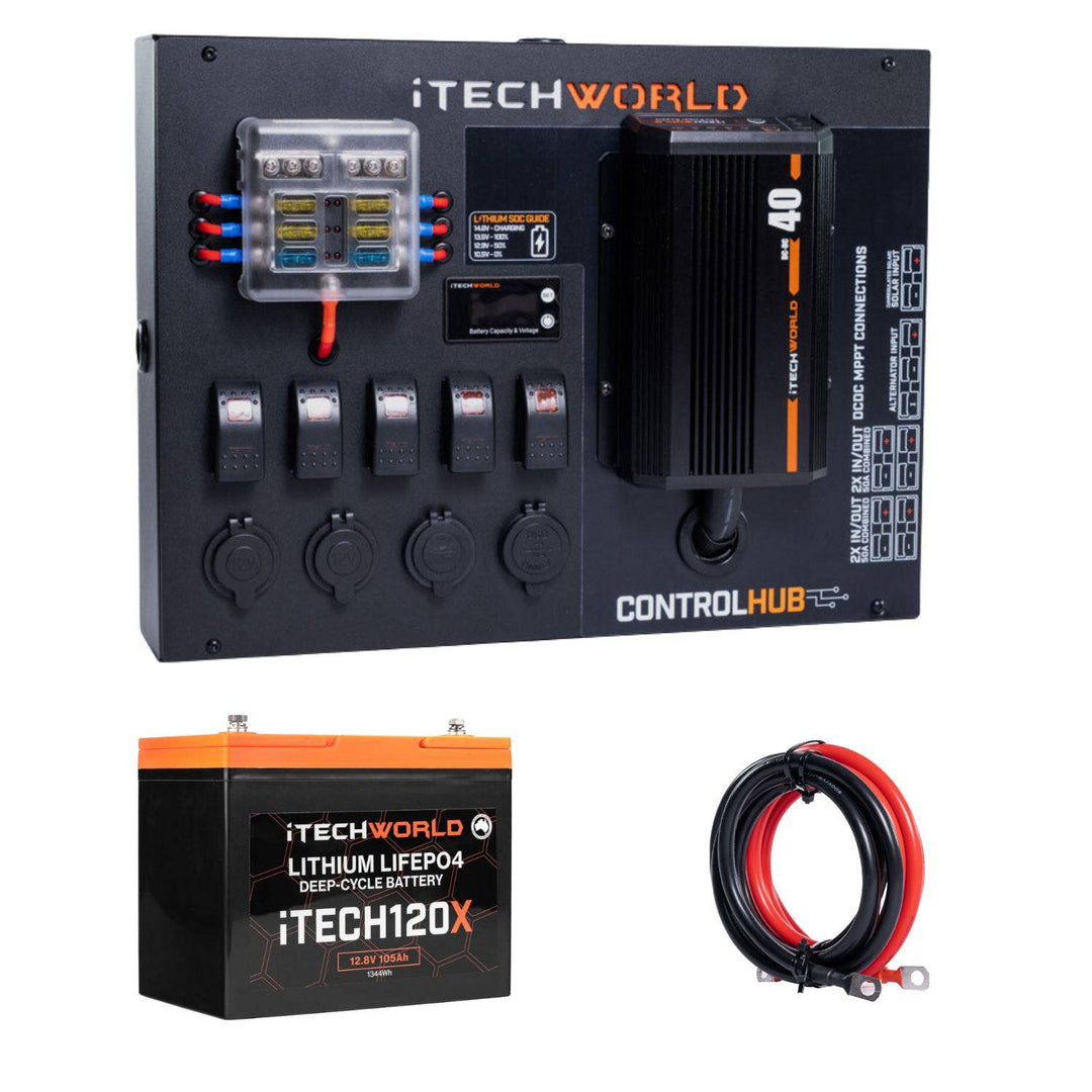 iTECH120X & Control Hub + iTECHDCDC40 Dual Battery System - iTechworld