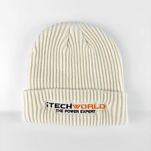 iTechworld | Cream Beanie | Embroidered - iTechworld