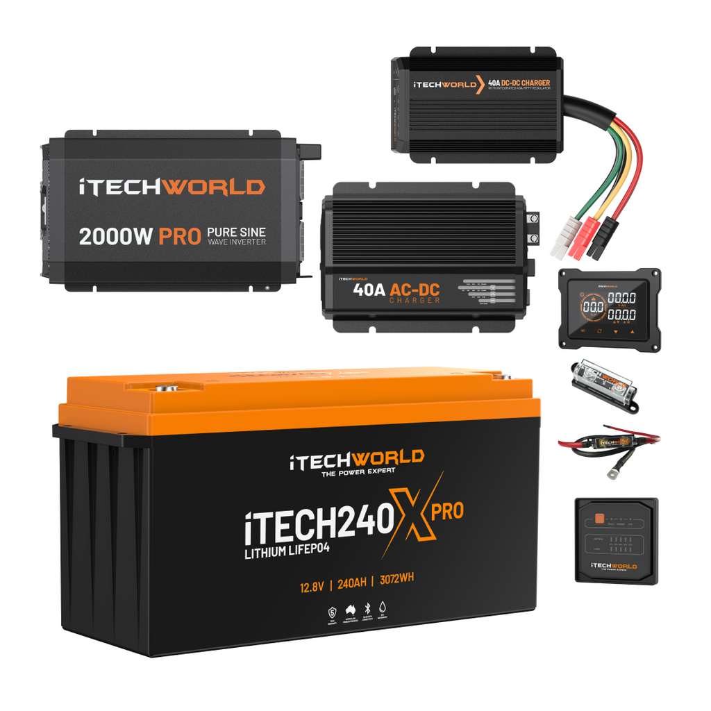 Essential Lithium Caravan Kit 240Ah | iTechworld