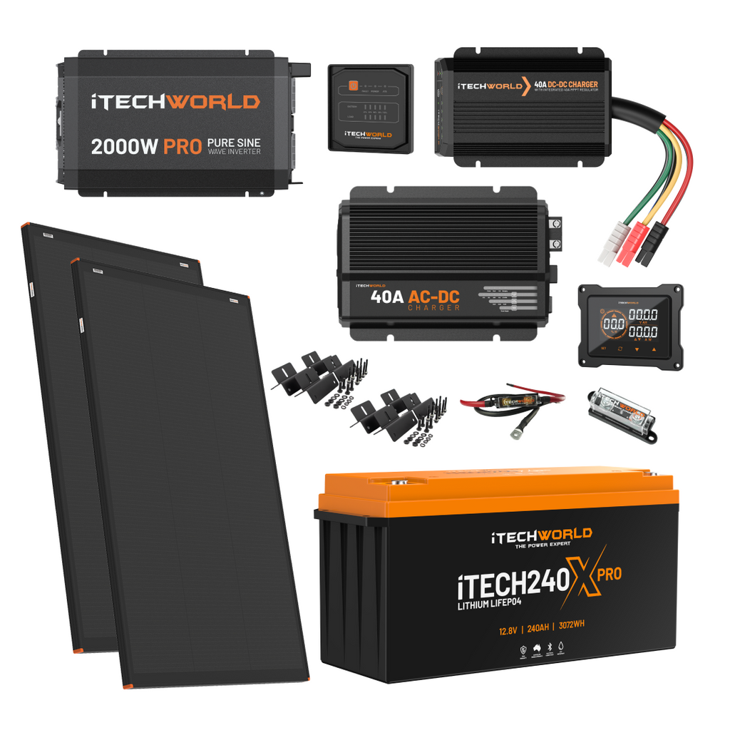 Essential Lithium Caravan Kit 240Ah | iTechworld