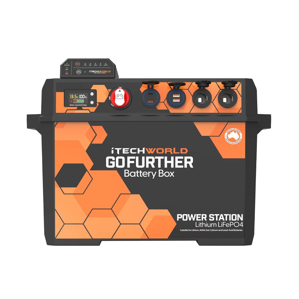 Pro GoFurther Battery Box Bundle with iTECHDCDC40 + iTECH120X Pro Lithium Battery with Bluetooth