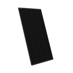 A single 250W Hard Frame Solar Panel (22V) is displayed at a slight angle on a white background, featuring a black rectangular design and visible cell grid.
