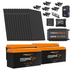The iTechworld Off Grid System 12.28kWh is a comprehensive solar panel kit from iTechworld, featuring multiple solar panels, several iTech240X Pro lithium batteries, a robust 3000W inverter, a control panel, charging equipment, and all necessary cables and connectors—ideal for reliable off grid solar power solutions.