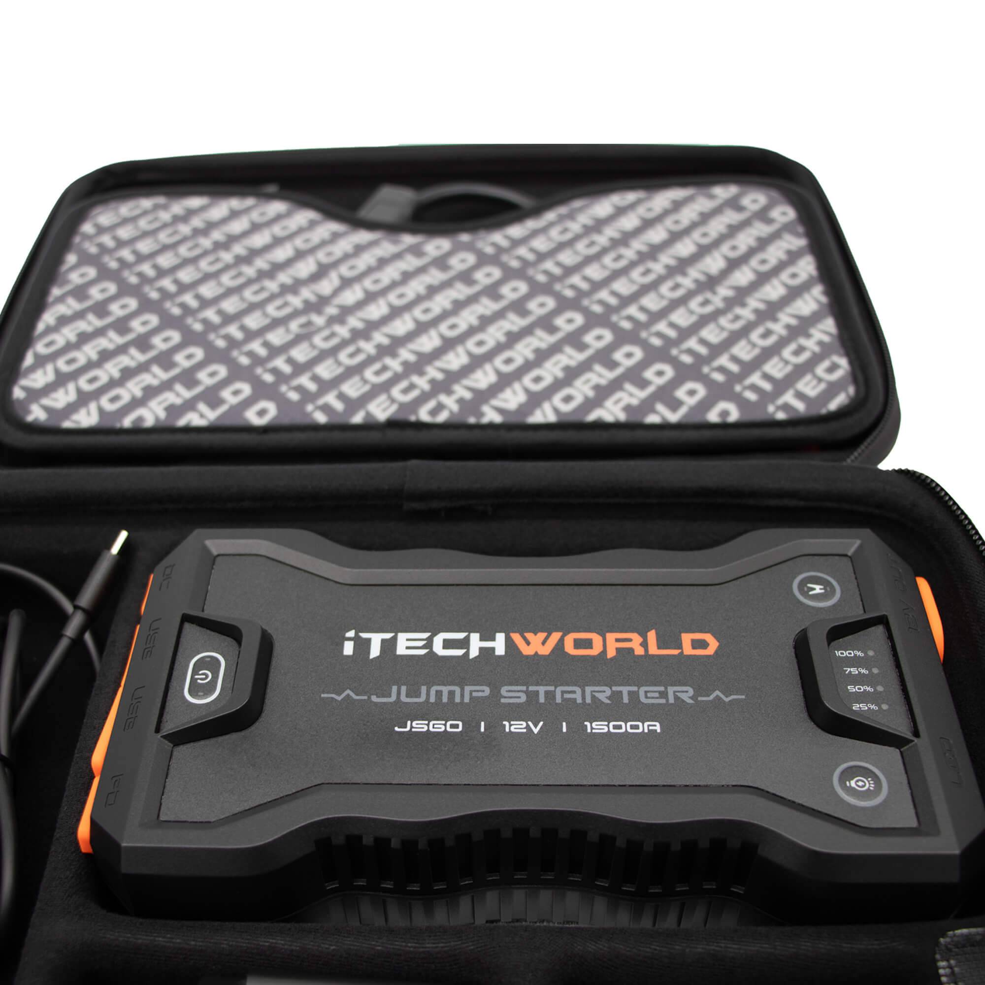 JS60 1500Amp Lithium Jump Starter With Heavy Duty Case - iTechworld