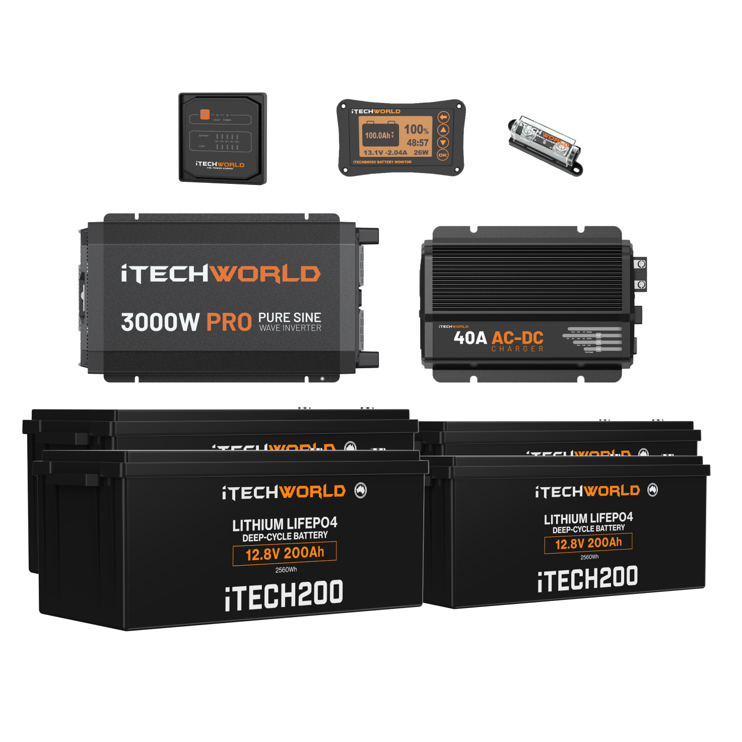 iTechworld MPPT Solar Charge Controller 40A 12/24V