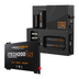 The iTechworld Power Core System + Ultra Slim 200Ah is shown in black with multiple outlets and switches, alongside a separate rectangular lithium battery labeled 12.8V, 200Ah, 2560Wh.