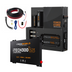 The iTechworld 300Ah Ultra Slim Power Core All-in-One Complete System includes all necessary cables, a power core, dual control panels, and a clearly labeled iTECH3000 lithium battery panel. This comprehensive setup is engineered for renewable energy storage and distribution, making it an ideal canopy power solution that delivers reliable off-grid performance.