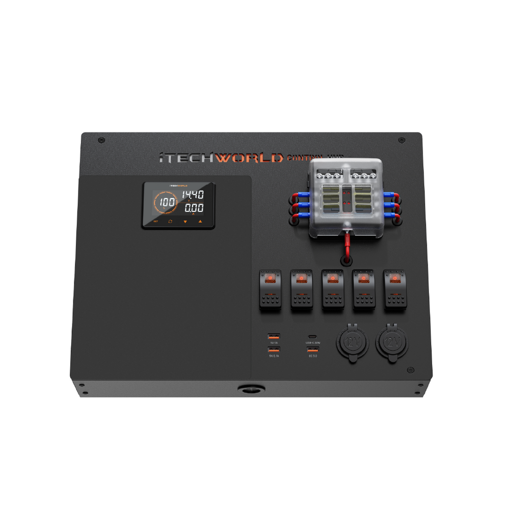 iTechworld Premium Control Hub with Battery Monitor and 500A Shunt ...