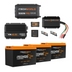 Experience reliable off-grid energy with the Pro | Lithium Caravan Kit | 360Ah—featuring iTECH120X PRO batteries, a 3000W inverter, 40A AC-DC and DC-DC chargers, control units, fuses, and cables for your caravan power needs.