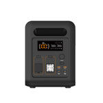 The iTechworld PS1200 Portable Lithium Power Station (1200W 85Ah) is a black, portable unit with a digital screen that displays battery status, buttons, ports, and a built-in flashlight on the front panel; it features a high-quality pure sine wave inverter for stable power delivery and includes Bluetooth connectivity.
