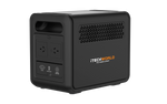 The iTechworld 1200W 80Ah PS1200 Portable Lithium Power Station features a black design with a LiFePO4 battery, two AC outlets, a USB port, and front-facing buttons. “iTechWorld The Power Experts” is printed on the side. The device includes a pure sine wave inverter for reliable power delivery, as well as a handle and cooling vents. Bluetooth connectivity is also available for added convenience.