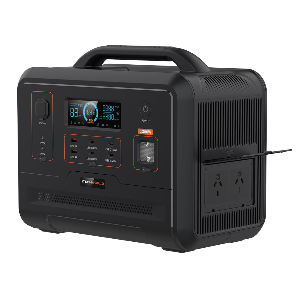 PS1300 Portable Lithium Power Station 1300W 100Ah - iTechworld