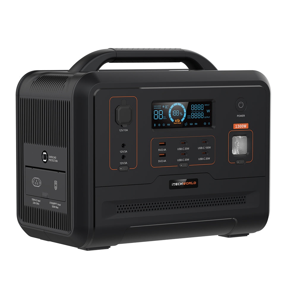 PS1300 Portable Lithium Power Station 1300W 100Ah - iTechworld