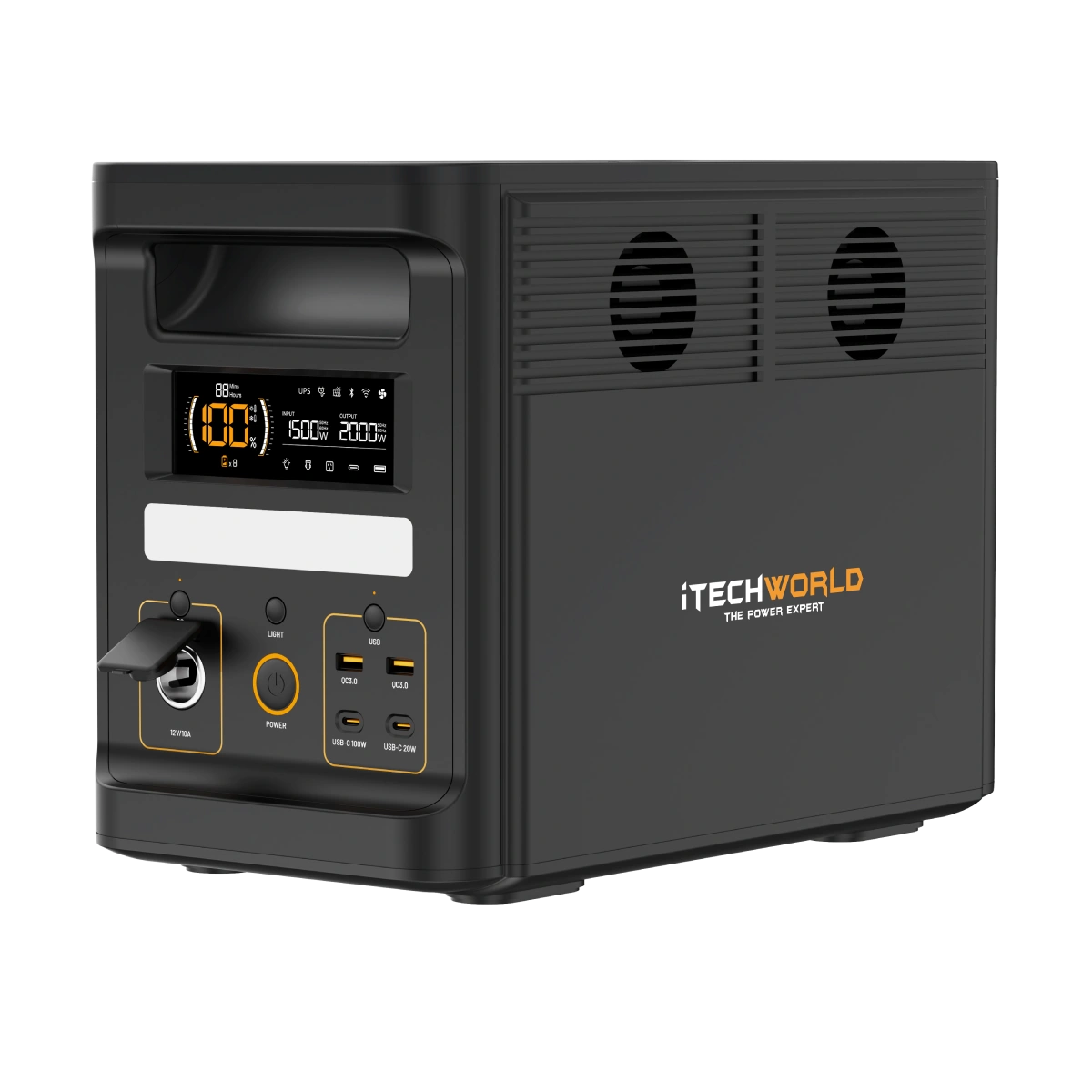 PS1800 PRO | Portable Lithium Power Station with Bluetooth | 2000W 120Ah - iTechworld