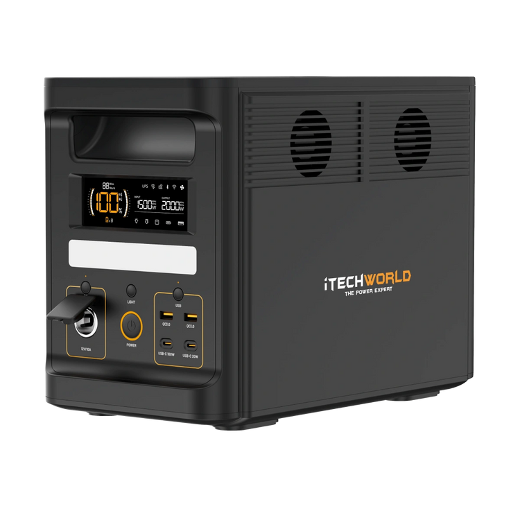 PS1800 PRO | Portable Lithium Power Station with Bluetooth | 2000W 120Ah - iTechworld