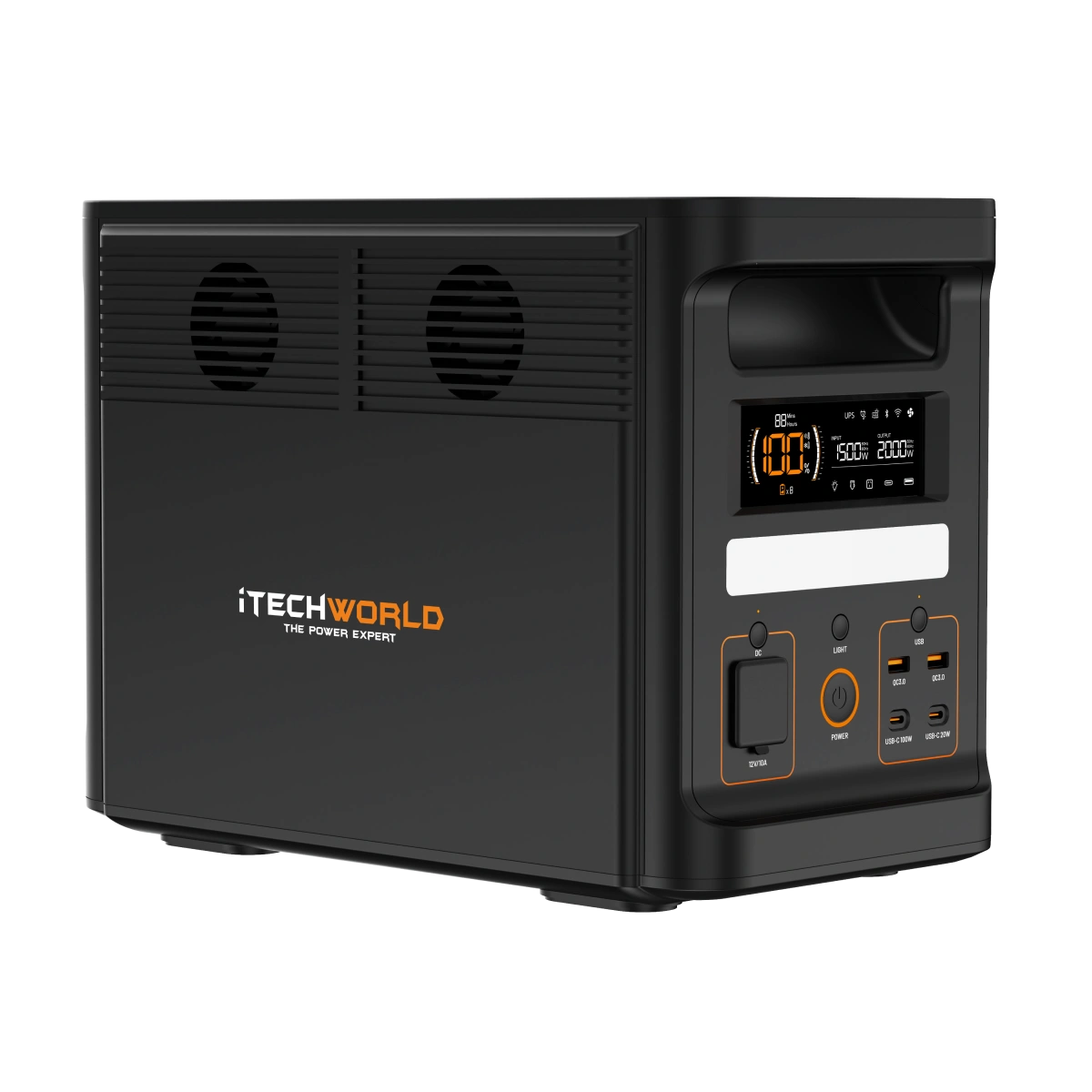 PS1800 PRO | Portable Lithium Power Station with Bluetooth | 2000W 120Ah - iTechworld