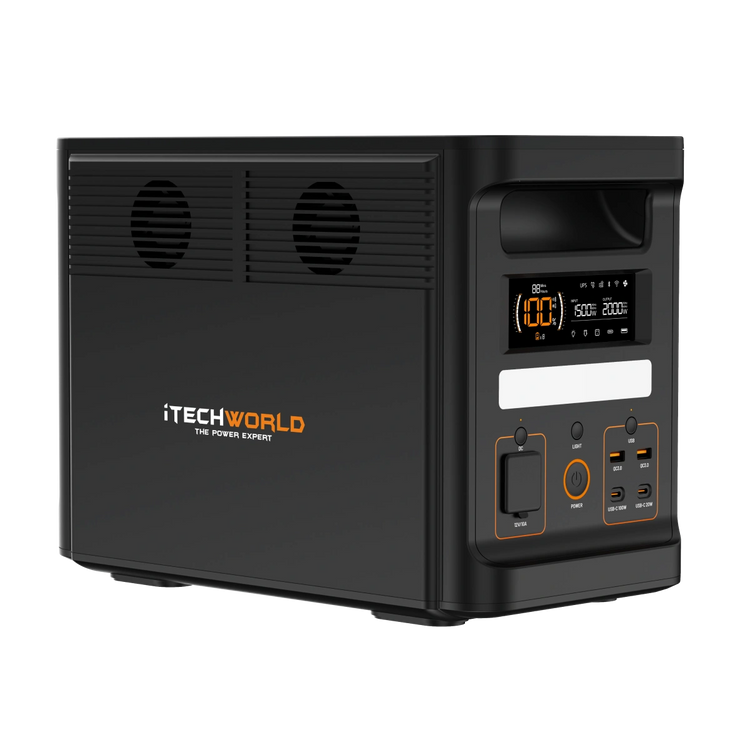PS1800 PRO | Portable Lithium Power Station with Bluetooth | 2000W 120Ah - iTechworld