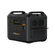The iTechworld PS2000 Portable Lithium Power Station (2400W, 170Ah) in black features Bluetooth, two handles, multiple outlets, a display screen, labeled controls, and a pure sine wave inverter for reliable performance.