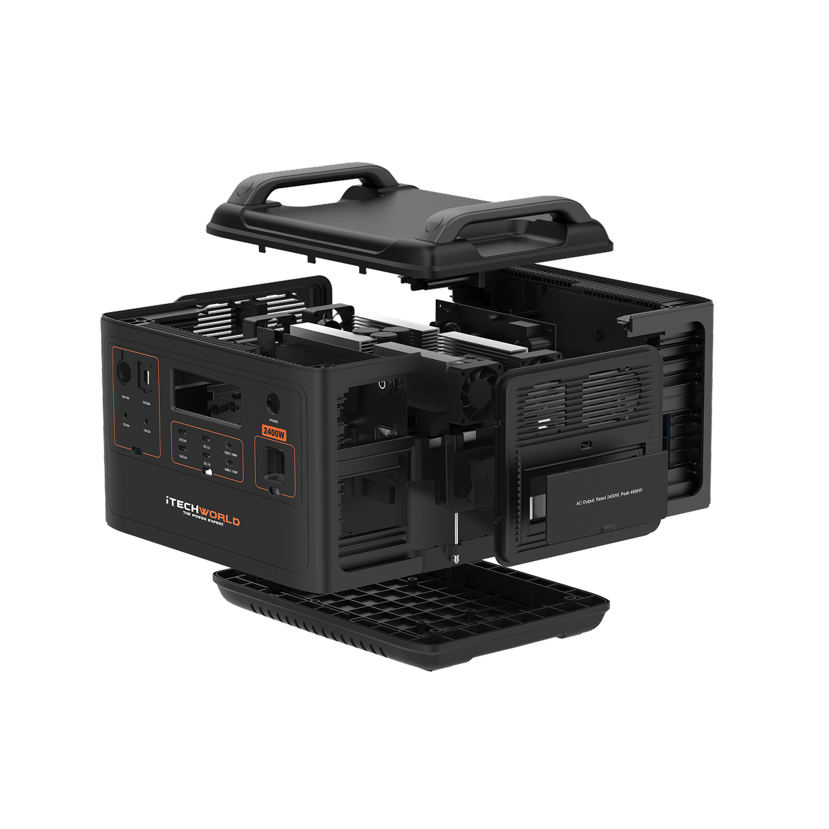 PS2000 | Portable Lithium Power Station with Bluetooth | 2400W 170Ah - iTechworld