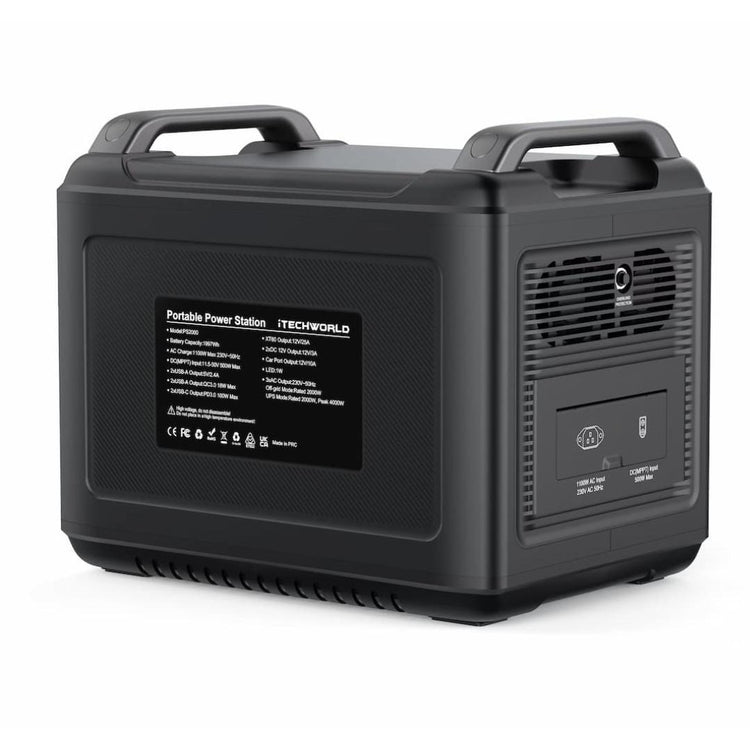 PS2000 Portable Lithium Power Station 2000W 160Ah - iTechworld