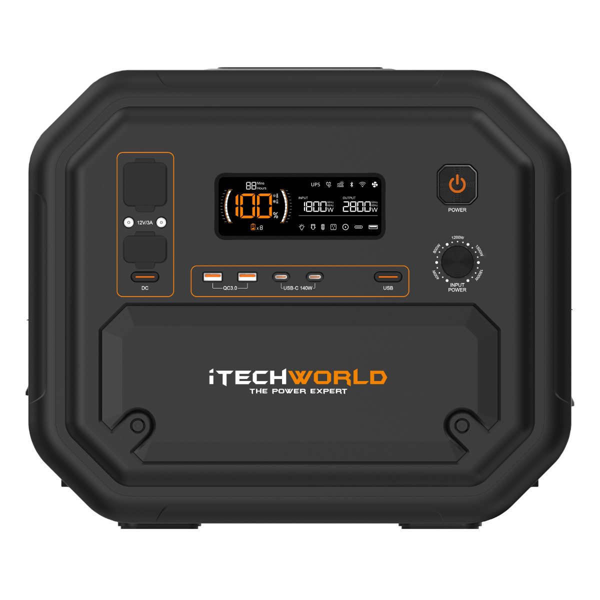 PS2800 PRO | Portable Lithium Power Station with Bluetooth | 2800W 180AH - iTechworld