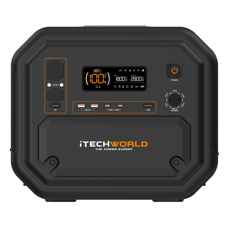 PS2800 PRO | Portable Lithium Power Station with Bluetooth | 2800W 180AH - iTechworld