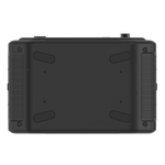 Top view of the iTechworld 2800W 180AH PS2800 PRO Portable Lithium Power Station with Bluetooth—rectangular and black, featuring grooved side grips, four rubber feet, and two small screw holes on its flat base.