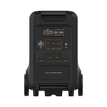 The iTechworld PS3600 PRO Portable Lithium Power Station, shown from the front against a white background, features a black design with a 3600W Pure Sine Wave Inverter, high-capacity 3840Wh (320Ah) LiFePO4 battery, Bluetooth connectivity, display screen, multiple buttons and dials, as well as various input/output ports.