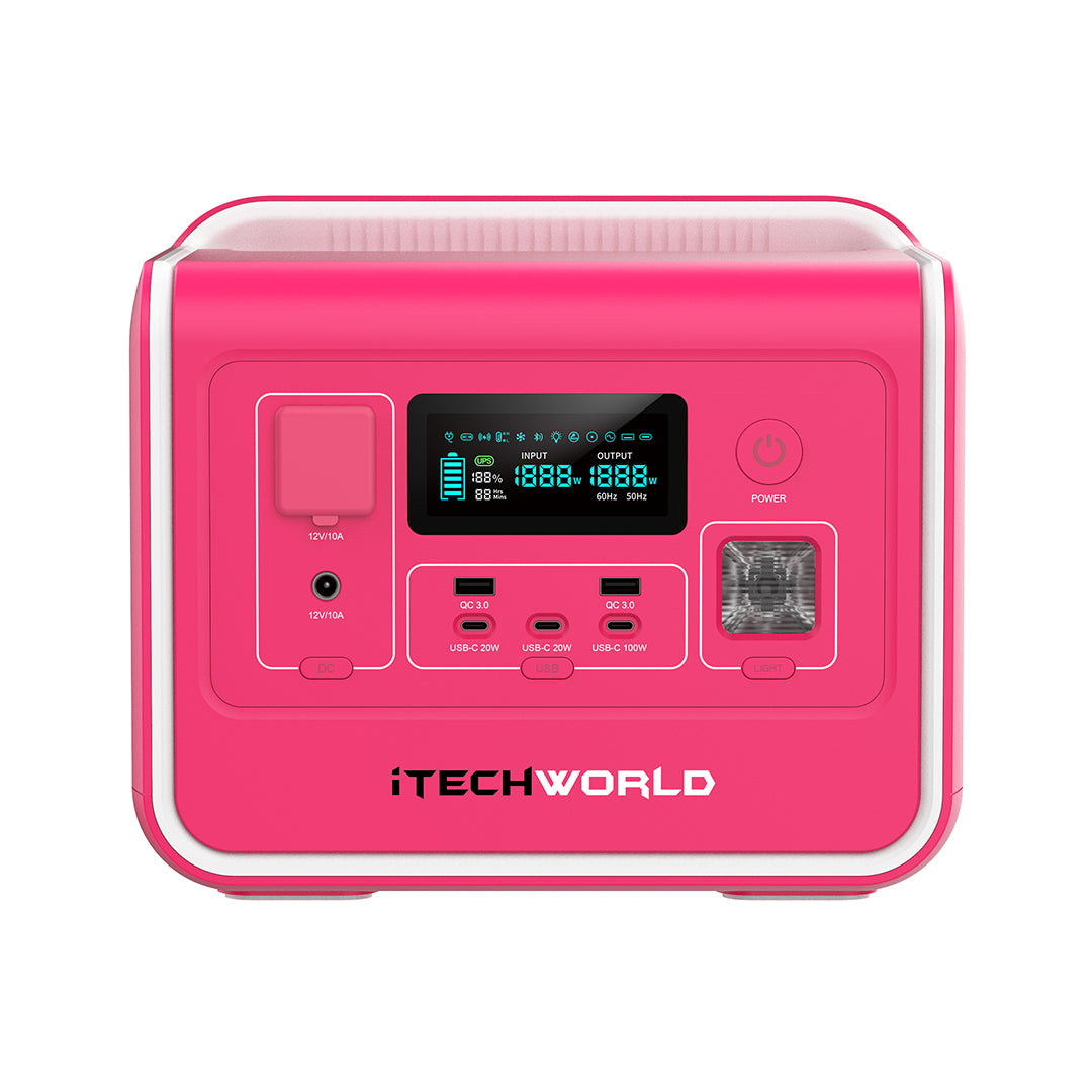 Limited Edition Pink PS800 PORTABLE LITHIUM POWER STATION 800W 40AH