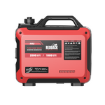 The Redback RB2 Portable Inverter Generator delivers pure sine wave power at 2000 starting watts/1800 running watts, features a top handle for portability, and has side control panels—ideal for camping or outdoor use.