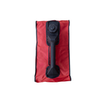 A black handle attached to a rectangular red padded base, photographed on a white background, shown as the iTechworld Redback RB2 Inverter Generator Protective Cover accessory.