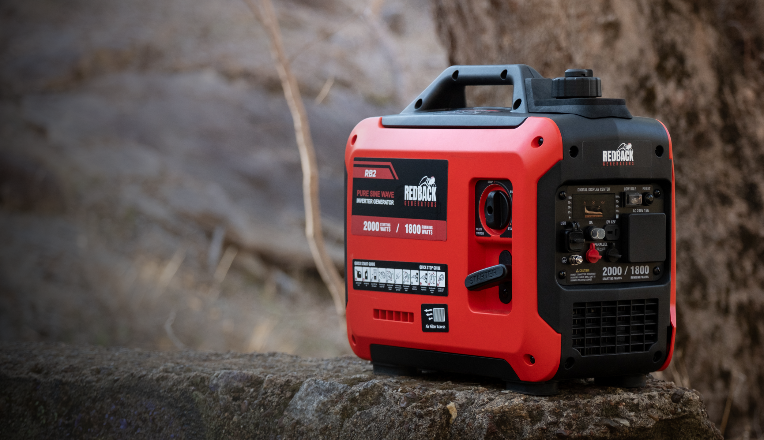 Reback Generator Redback RB2 Portable Inverter Generator 2000W 2KVA | iTechworld