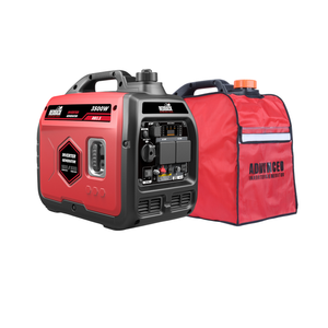 The iTechworld Redback RB3.5 is a portable 3500W inverter generator with control panels and handles for easy transport, paired with a matching cover—perfect for outdoor adventures.
