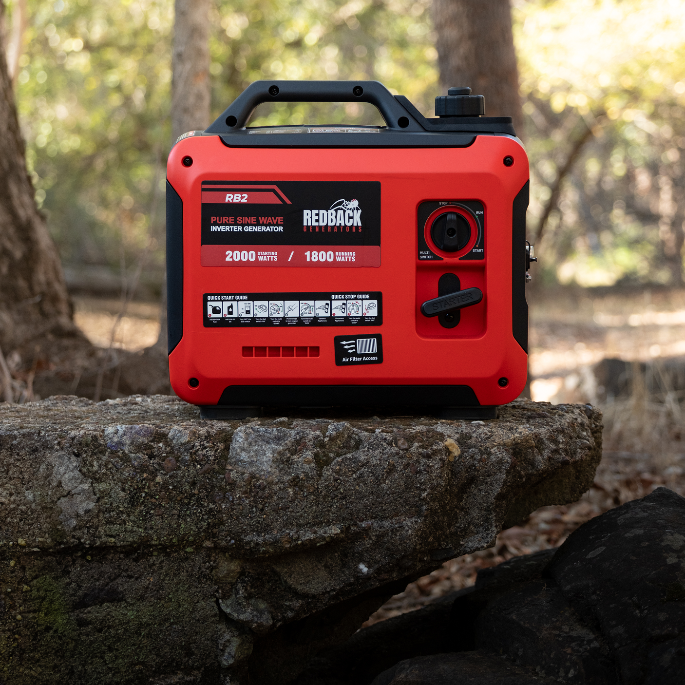 Reback Generator Redback RB2 Portable Inverter Generator 2000W 2KVA | iTechworld