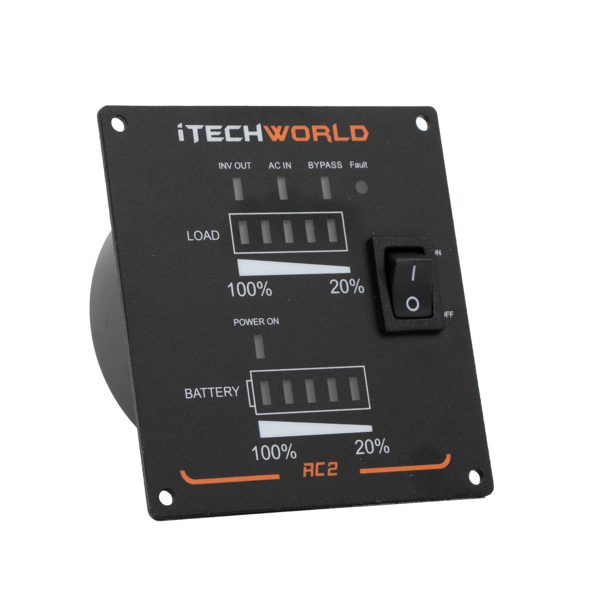 RC2 Intelligent On/Off Remote Control For iTechworld Pure Sine Wave Inverters With ATS and RCD - iTechworld