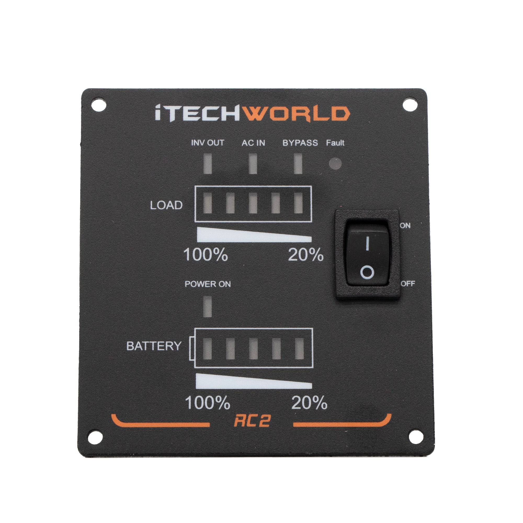 RC2 Intelligent On/Off Remote Control For iTechworld Pure Sine Wave Inverters With ATS and RCD - iTechworld