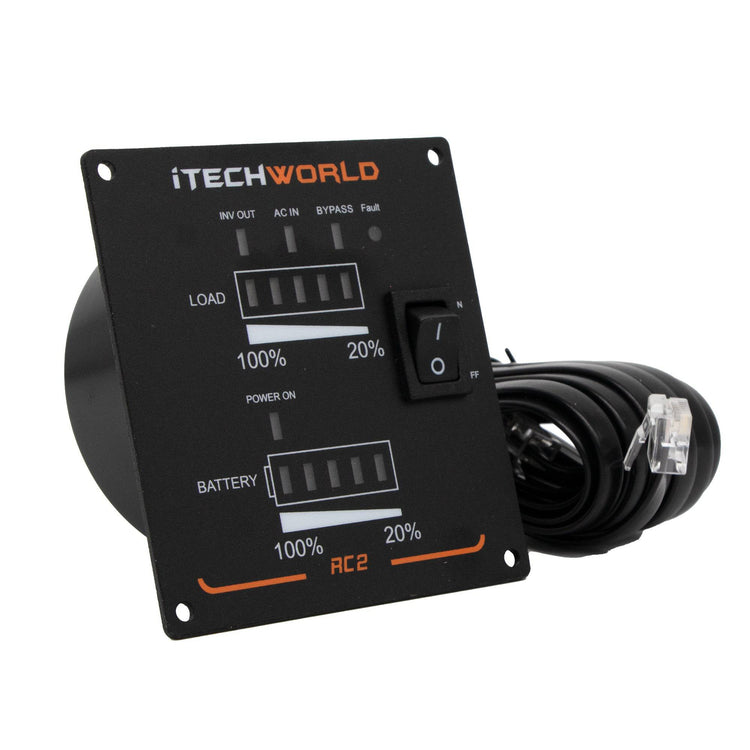 RC2 Intelligent On/Off Remote Control For iTechworld Pure Sine Wave Inverters With ATS and RCD - iTechworld