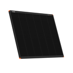 A single 170W Short Hard Frame Solar Panel (22V) with a rectangular, black design, thin grid lines, and orange-corner accents is slightly tilted against a plain white background.