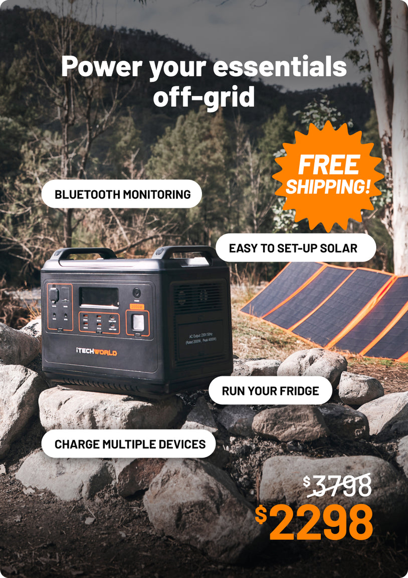 Elite Solar Generator Kit PS2000 Power Station and 300W Solar Blanket