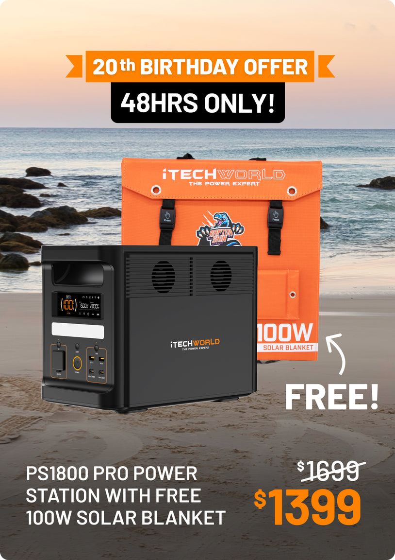PS1800 PRO + 100W Solar Mat